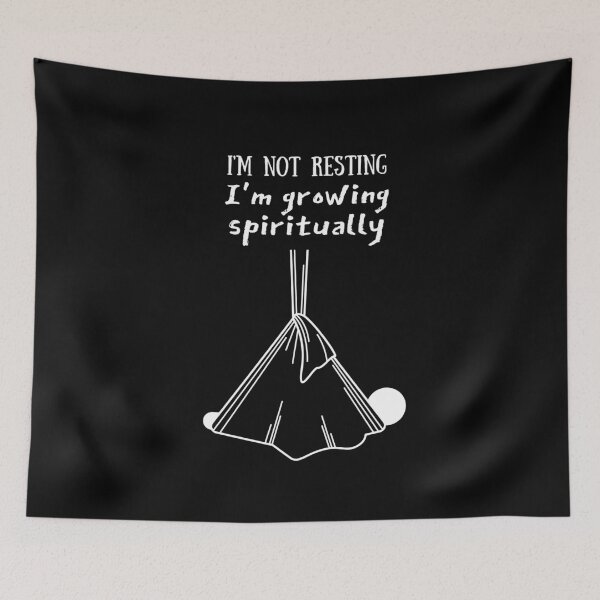 Item preview, I'm not resting I'm growing spiritually Antigravity Yoga  designed and sold by trendingatees.