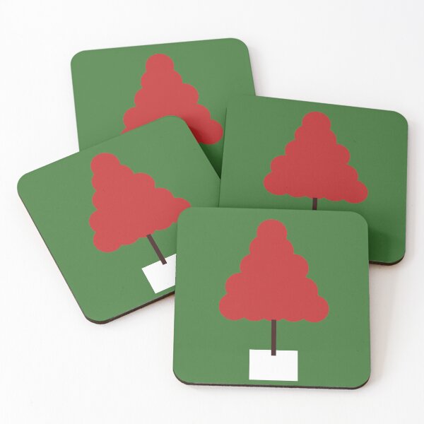 Item preview, Minimalist Red Christmas Tree in White Box designed and sold by TumbleCreek.