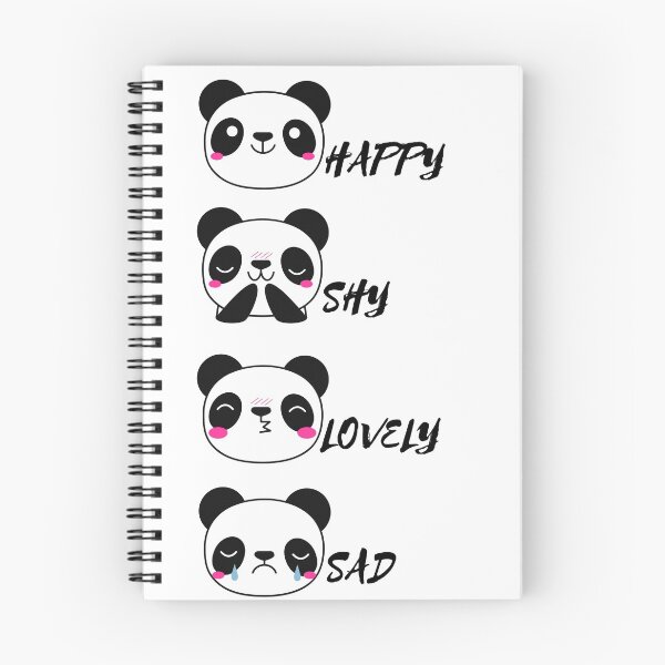 Item preview, Cute Happy Shy Lovely Sad Panda designed and sold by STYLEPLUS.