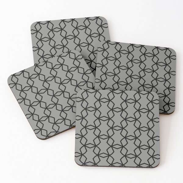 Aperçu de l'œuvre Gray and Black Abstract Shape Mosaic Pattern Pairs Valspar 2022 Color of the Year Grey Suit 4004-2A - Color Trends créée et vendue par ColorOfTheYears.