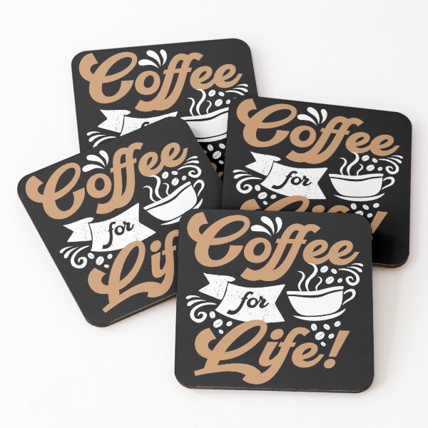Item preview, Coffee for Life Cool Design - Trendy Coffee Quote For Coffee Lovers and Coffee Addicts designed and sold by Prince - Bestseller ★★★★★.