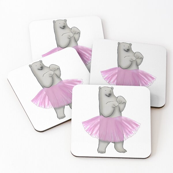 Item preview, A dancing white bear  designed and sold by dilettaugolinss.