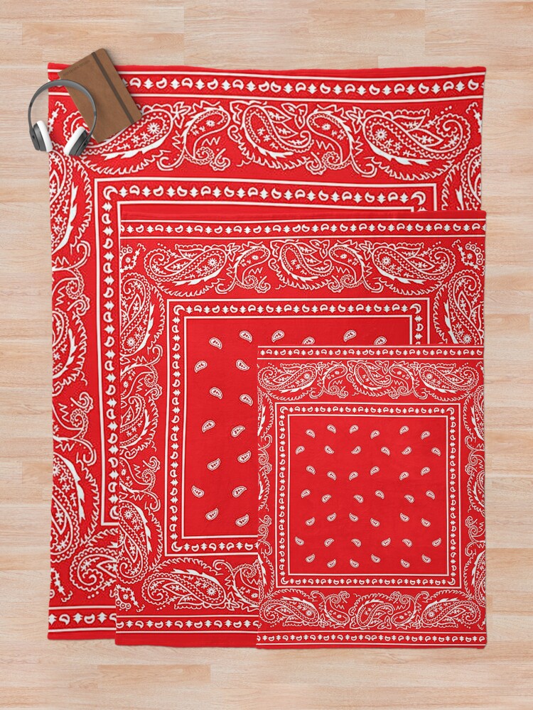 Red bandana throw discount blanket