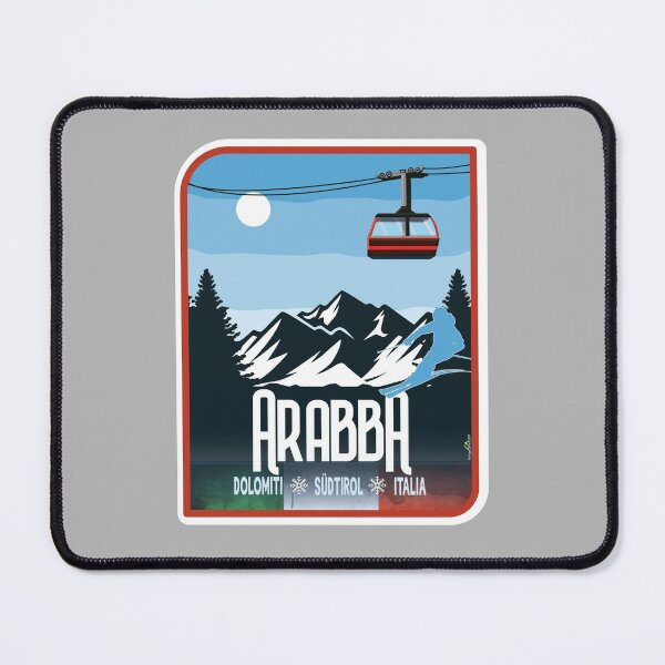Item preview, Arabba Italy Italia Ski Skiing Sticker T-Shirt 01 designed and sold by OuterShellUK.