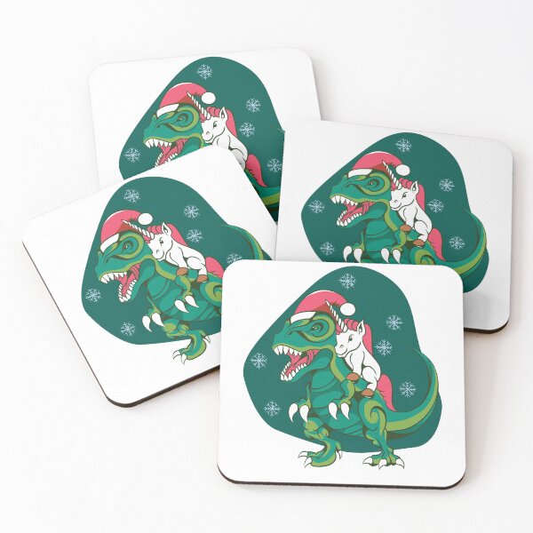 Item preview, Unicorn Dinosaur Christmas fun time designed and sold by RetroFrost.