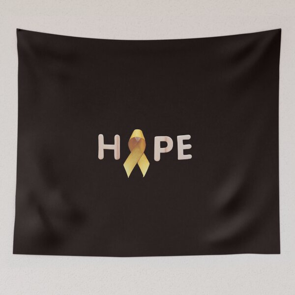 Item preview, funny-cute-gift idea-HOPE-hope shirt-leukemia shirts for women-leukemia shirts for men-leukemia cancer awareness-leukemia-cancer shirt-leukmia shirt-Yellow Cancer Ribbon designed and sold by Nicetyshop.
