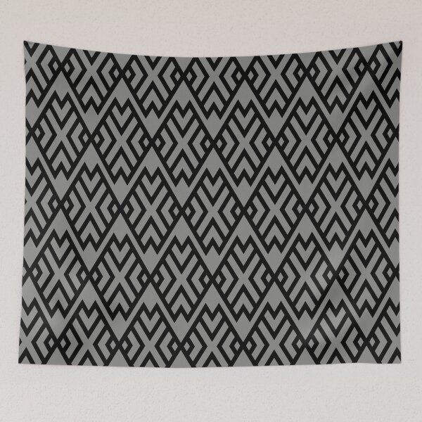 Item preview, Gray and Black Diamond Shape Tile Pattern Pairs Valspar 2022 Color of the Year Grey Suit 4004-2A - Color Trends designed and sold by ColorOfTheYears.