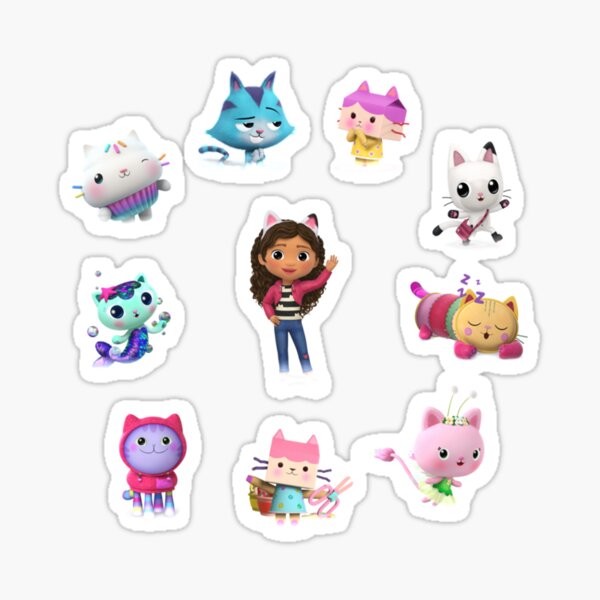 Gabby dollhouse pack  Sticker for Sale by AMIE-WILSONCA