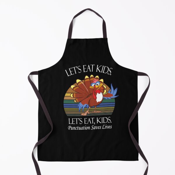 Item preview, Funny Let's Eat Kids Punctuation Saves Lives Thanksgiving Turkey Christmas designed and sold by sichaz.