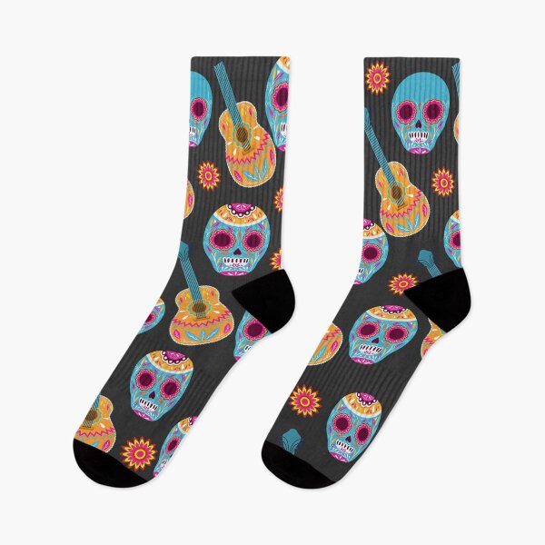 Item preview, Mexico Mexican Guitar Skull Seamless Pattern designed and sold by Dr.YesOrNo.