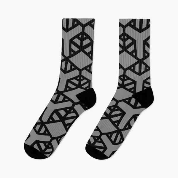 Artikelvorschau, Gray and Black Geometric Shape Tile Pattern 2 Pairs Valspar 2022 Color of the Year Grey Suit 4004-2A - Color Trends entworfen und verkauft von ColorOfTheYears.