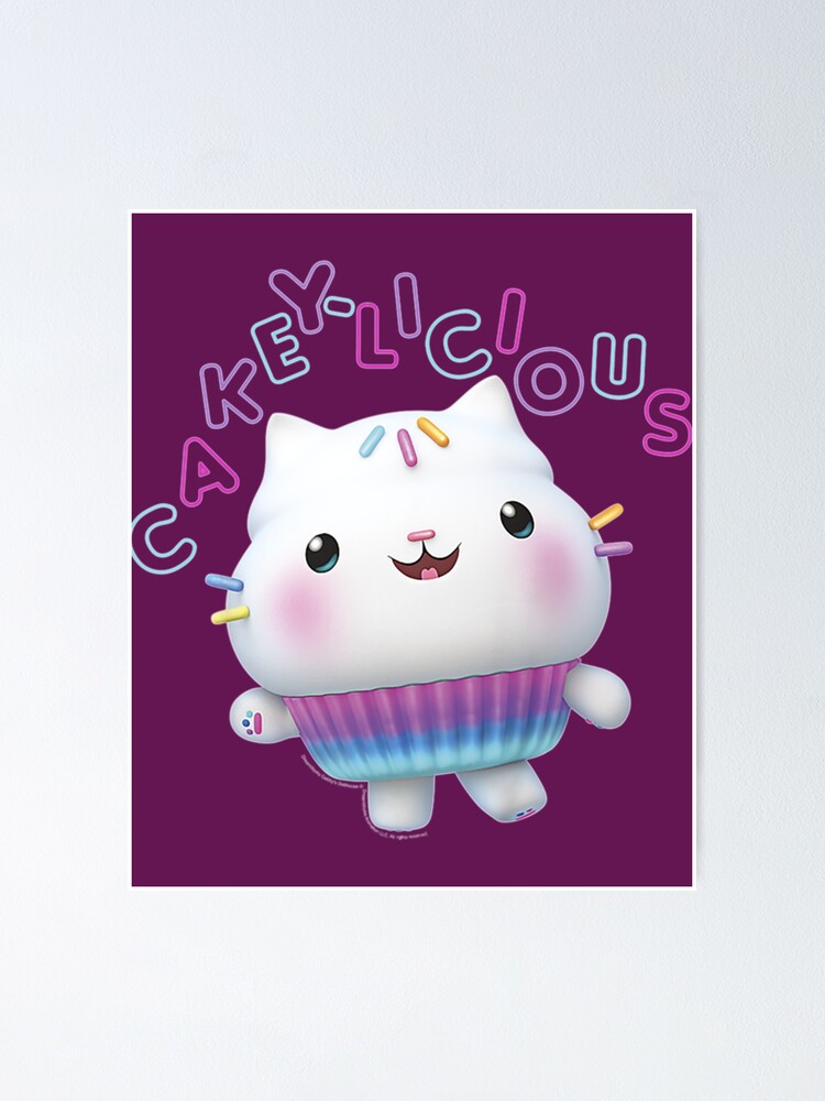 Kids Gabbys Dollhouse Cakey Cat Cakey Licious  Poster for Sale by AMIE- WILSONCA