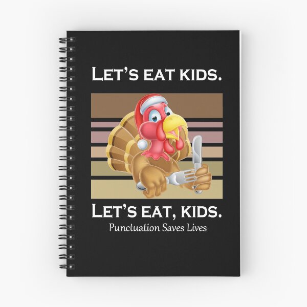 Item preview, Funny Let's Eat Kids Punctuation Saves Lives Thanksgiving Turkey Christmas designed and sold by sichaz.