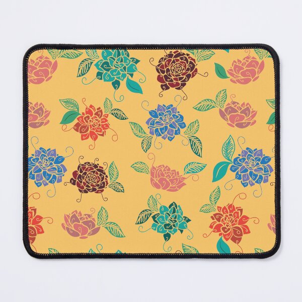 Item preview, Modern floral motif, vintage feel. Seamless repeat pattern. designed and sold by FlamesandFrost.