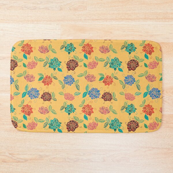 Item preview, Modern floral motif, vintage feel. Seamless repeat pattern. designed and sold by FlamesandFrost.