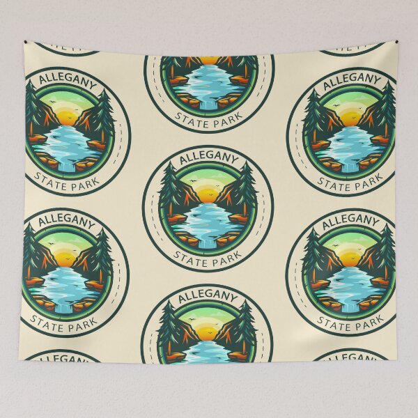 Item preview, Allegany State Park New York Badge designed and sold by KrisSidDesigns.