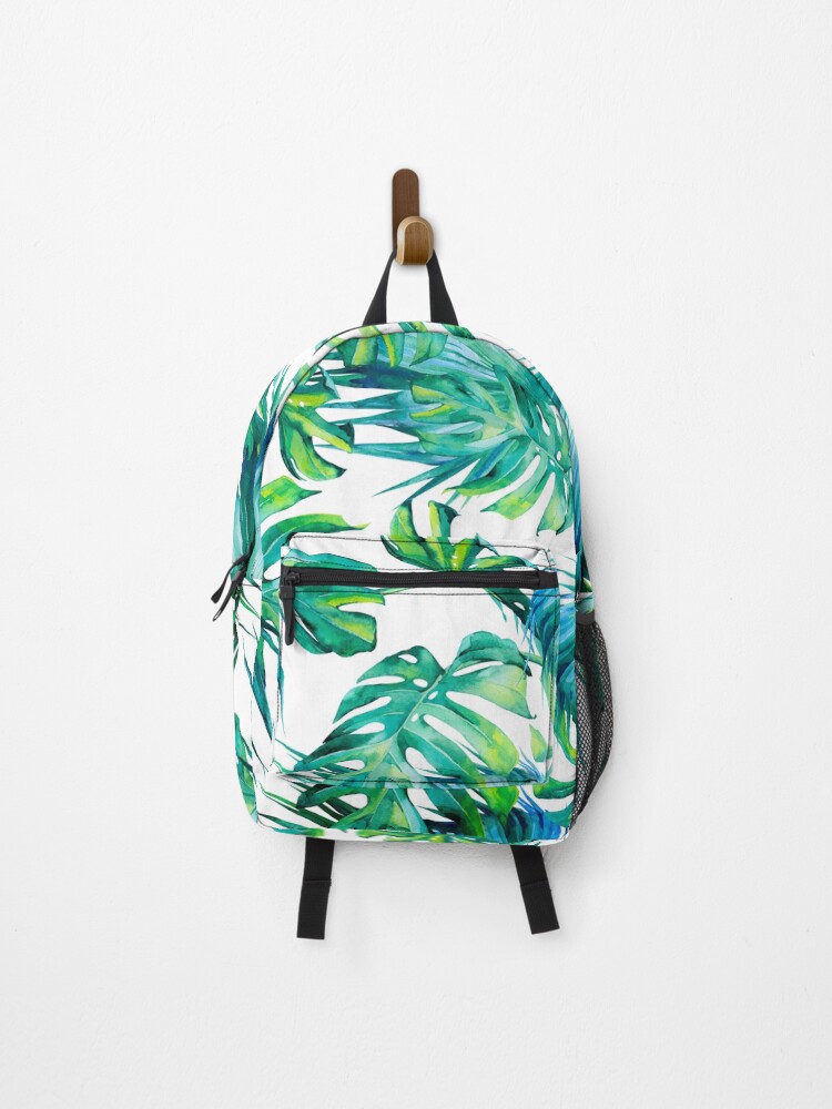 Monstera leaf outlet backpack