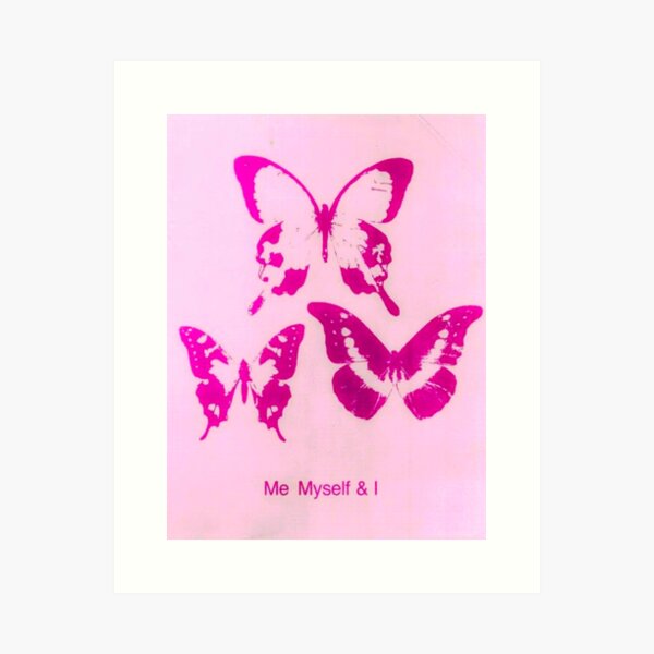 ME MYSELF AND I (PINK) Art Print