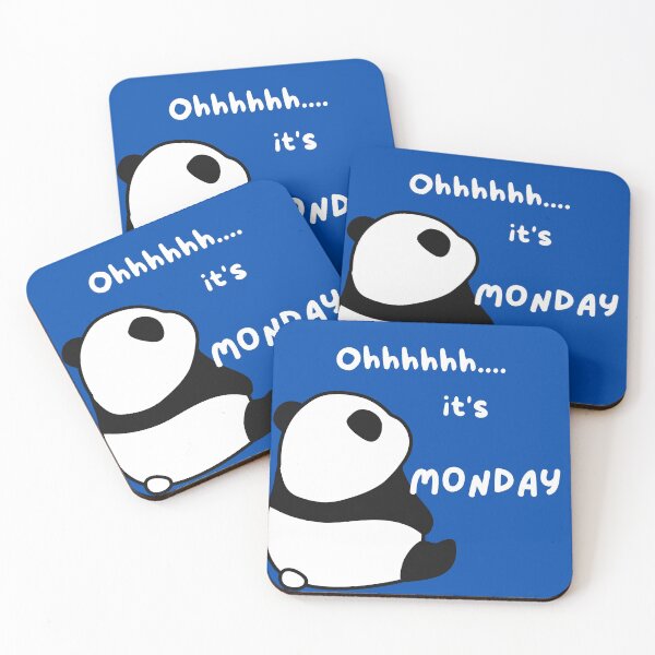 Item preview, Oh It's monday Panda Lazy designed and sold by lolmaned.