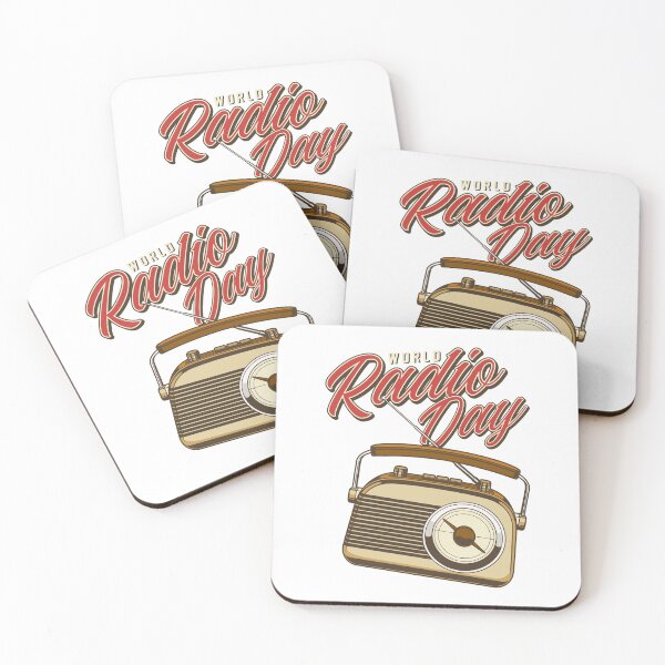 Item preview, Retro World Radio Day designed and sold by Vector Scout Lab.