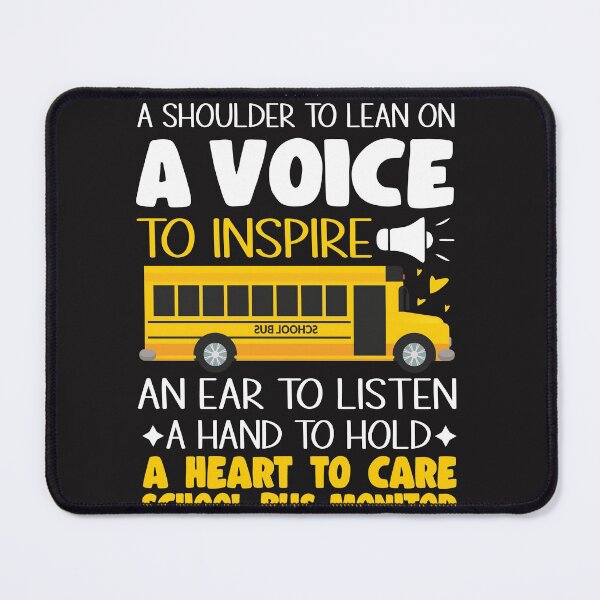 Item preview, School Bus Monitor A Shoulder To Lean On A Voice To Inspire designed and sold by backtrending.