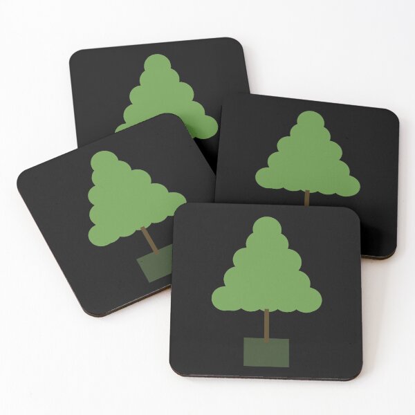 Item preview, Minimalist Light Green Christmas Tree with Dark Green Collar designed and sold by TumbleCreek.