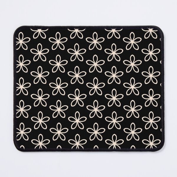 Item preview, Pastel Orange and Black Minimal Flower Pattern Pairs Valspar 2022 Color of the Year Subtle Peach 2003-8C - Color Trends designed and sold by ColorOfTheYears.