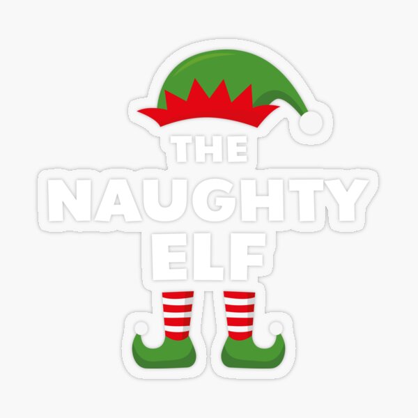 Evil Christmas Elf Troll Cartoon Kids Gift Car Bumper Vinyl Sticker Decal  4X5