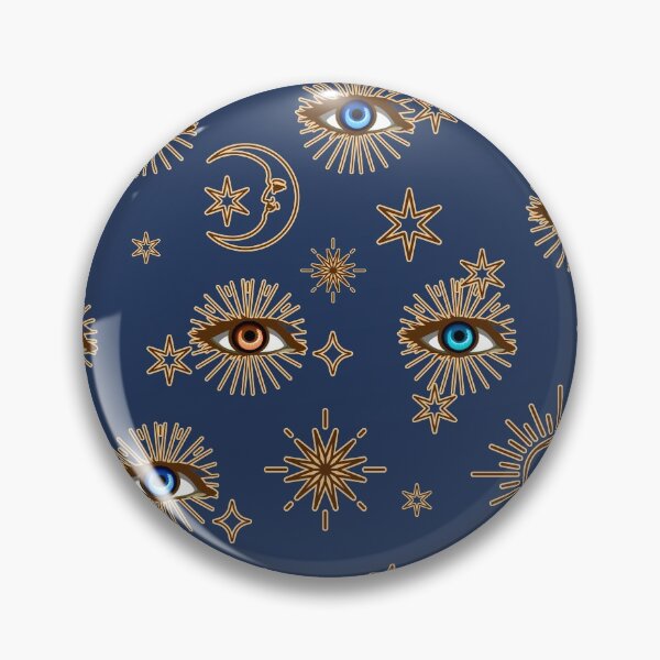 Item preview, Bright Vintage Eyes And Celestial Stars And Planets designed and sold by TrulyEpoque.
