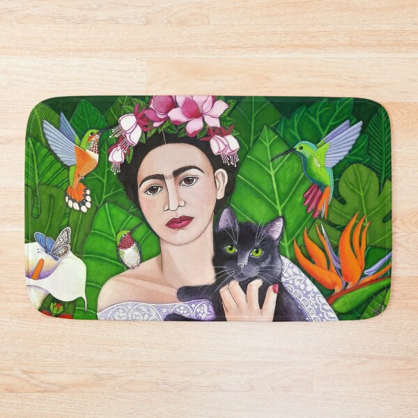 Item preview, Frida with her cat designed and sold by Madalena Lobao-Tello.