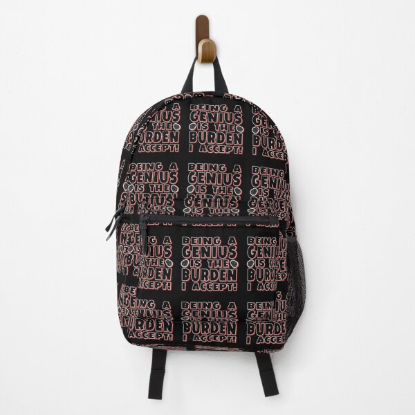 Item preview, Being A Genius Is The Burden I Accept - Funny Slogan - Fun phrase designed and sold by Harlake.