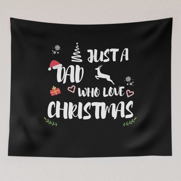 Item preview, Just A Dad Who Loves Christmas designed and sold by imaneless.