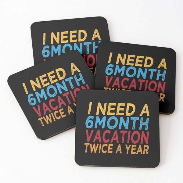 Item preview, i need six month vacation twice a year Funny gift idea Vintage vaccation vibes surf gift idea designed and sold by justbejoker.