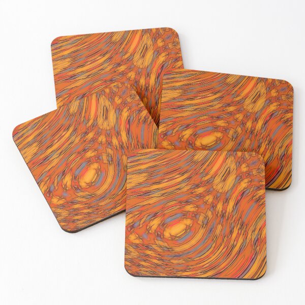 Item preview, Flowing Orange Yellow Gray Abstract designed and sold by Gingezel.