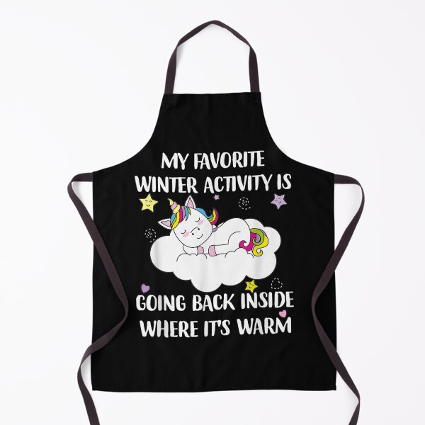 Item preview, my favorite winter activity is going back inside unicorn designed and sold by theDlab.