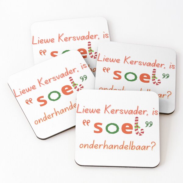 Item preview, Liewe Kersvader, is soet onderhandelbaar? designed and sold by IetsieAfrikaans.