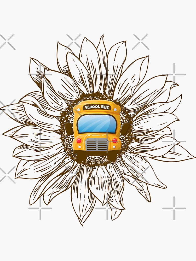 Bus Driver Life Sunflower Tshirt - Funny Bus Driver Gift