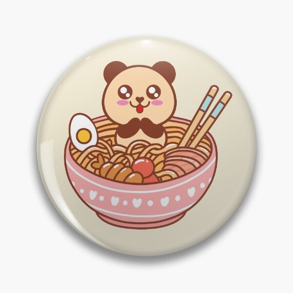 Item preview, Kawaii Panda - Panda Ramen - Happiness designed and sold by DesignByLeo.