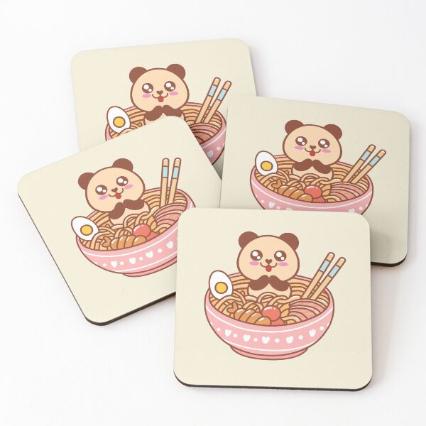 Item preview, Kawaii Panda - Panda Ramen - Happiness designed and sold by DesignByLeo.