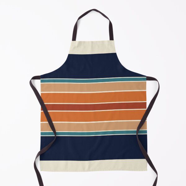 Item preview, Retro Stripes Mirror Orange Rust and Blue designed and sold by MonstersMashU.