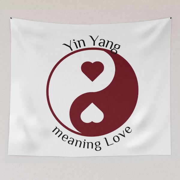 Item preview, Hearts - Yin Yang Meaning Love designed and sold by lolmaned.
