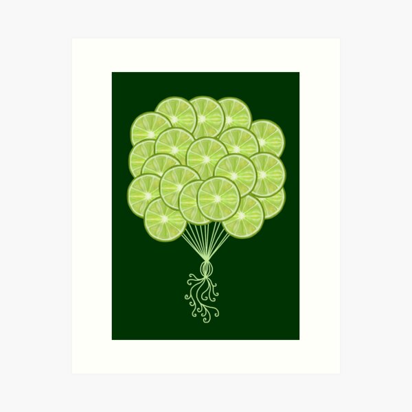Item preview, Green Lime Citrus Balloons designed and sold by Deborah Camp.