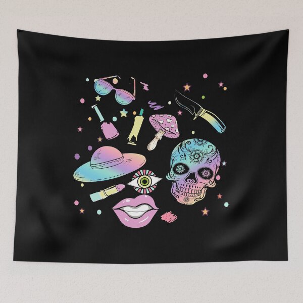 Item preview, Funny Kawaii Witch Creepy Graphics Pastel Goth Style Design product designed and sold by D-C-Designs.