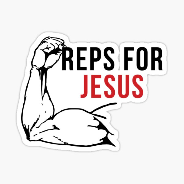 Jesus CrossFit Sticker for Sale by overwithdrawn