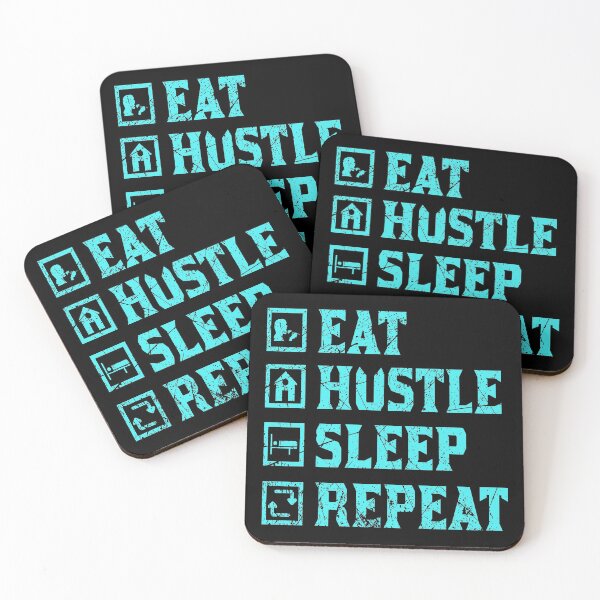 Item preview, Eat hustle sleep repeat Entrepreneur definition entrepreneurship quote motivation designed and sold by Apoorv Choudhary.