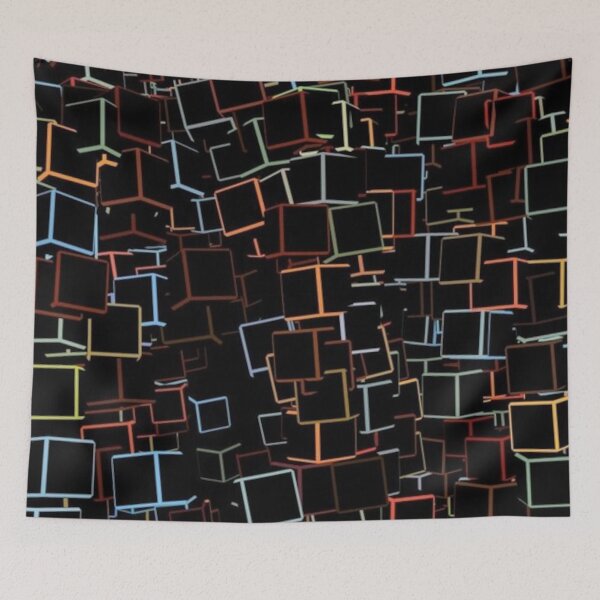 Item preview, Square Colored Cubes designed and sold by MusicSkateboard.