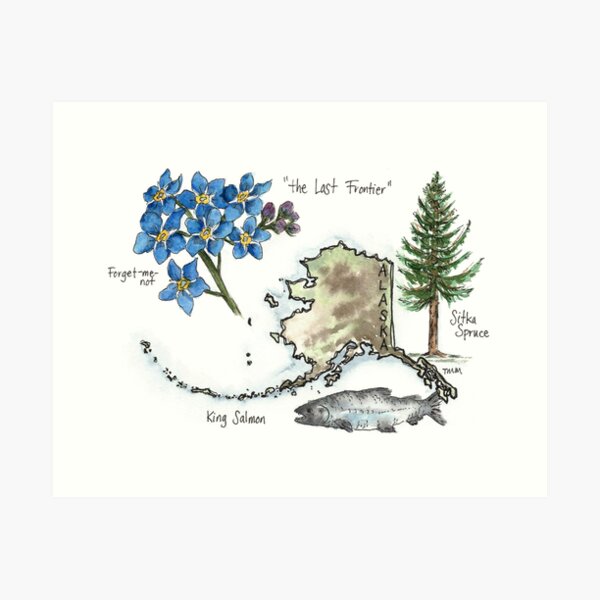 Item preview, Alaska State Symbols designed and sold by Tracy Miller.