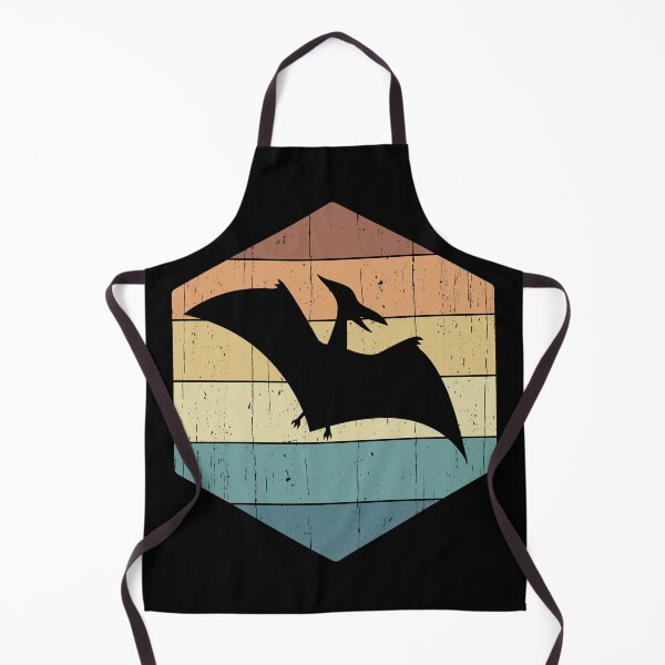 Item preview, Pterodactyl Dinosaur Silhouette on a retro vintage sunset hexagon designed and sold by Happy Puppy Print On Demand.
