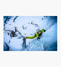 Cryotherapy Ice Climbing Photographic Print