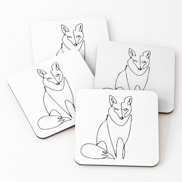 Item preview, Fox (black lines) designed and sold by didijuca.